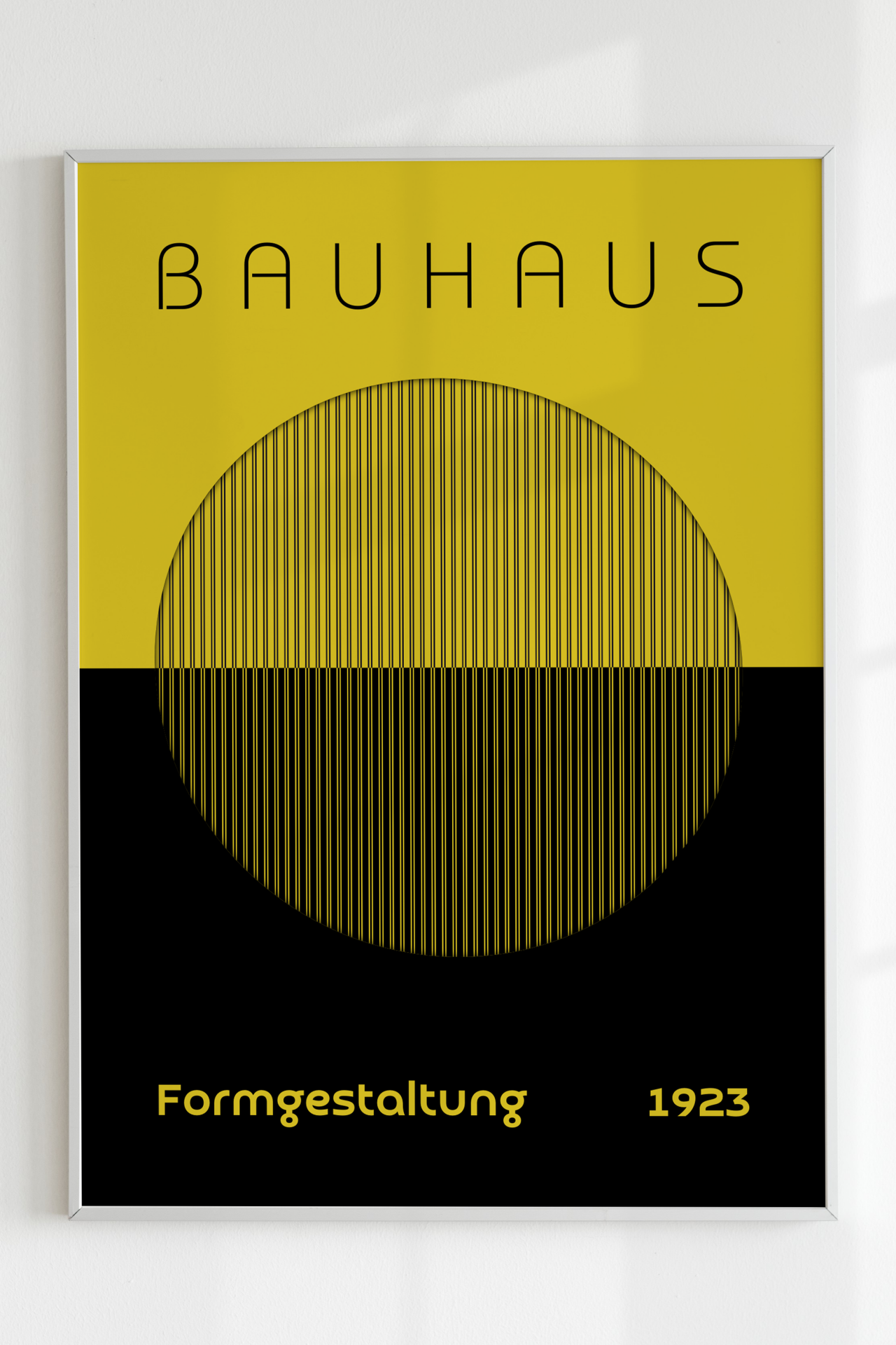 Bauhaus Formgestaltung Yellow Black