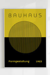 Bauhaus Formgestaltung Yellow Black