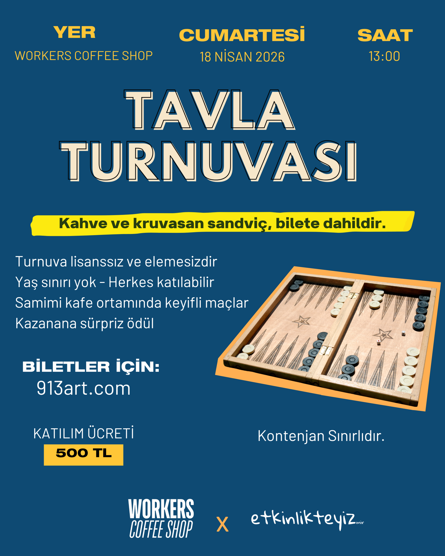 TAVLA TURNUVASI 18 Nisan 13:00