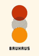 Bauhaus Big Circles Orange