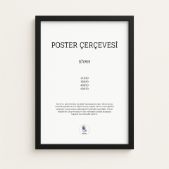 Siyah Ahşap Çerçeve