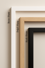 Beyaz Ahşap Çerçeve