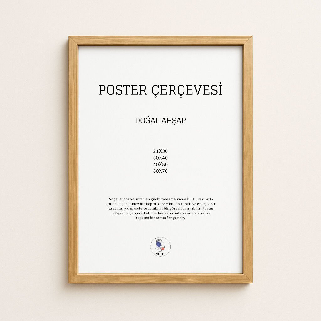 Doğal Ahşap Çerçeve