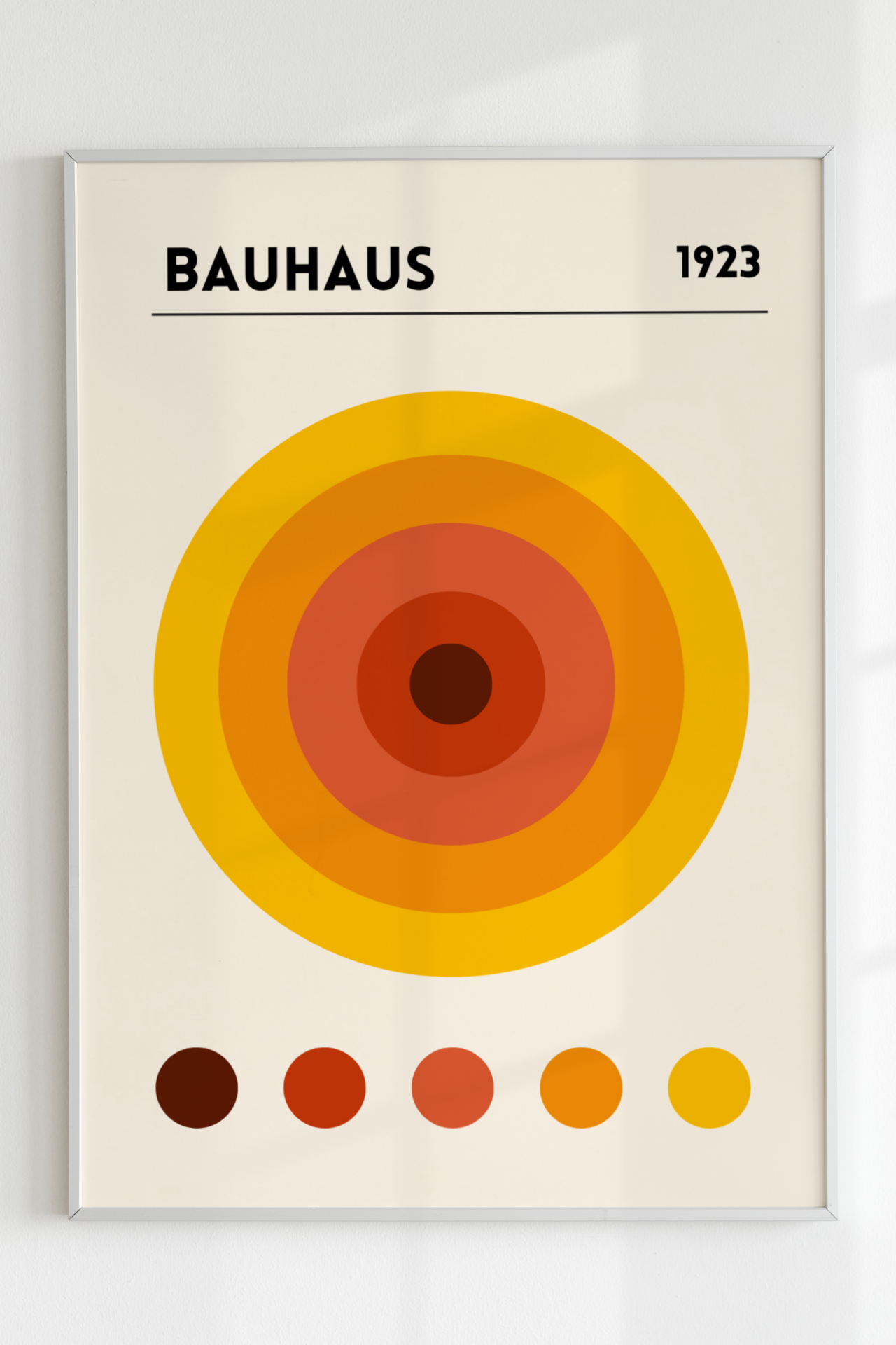 Bauhaus Orange Circles