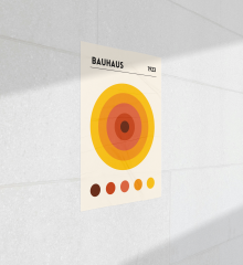 Bauhaus Orange Circles