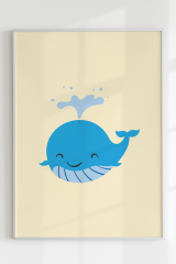 Mutlu Balina Çocuk Posteri