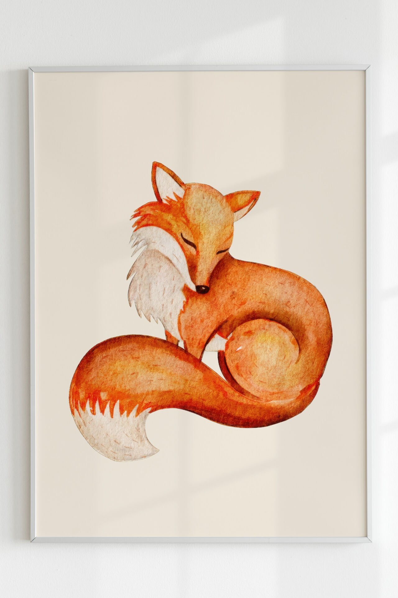 Uykulu Tilki Çocuk Posteri